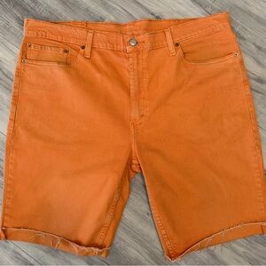 Levi’s Men's Orange Denim Shorts
